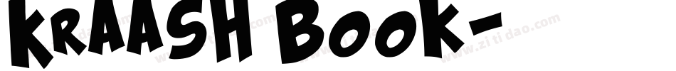 Kraash Book字体转换